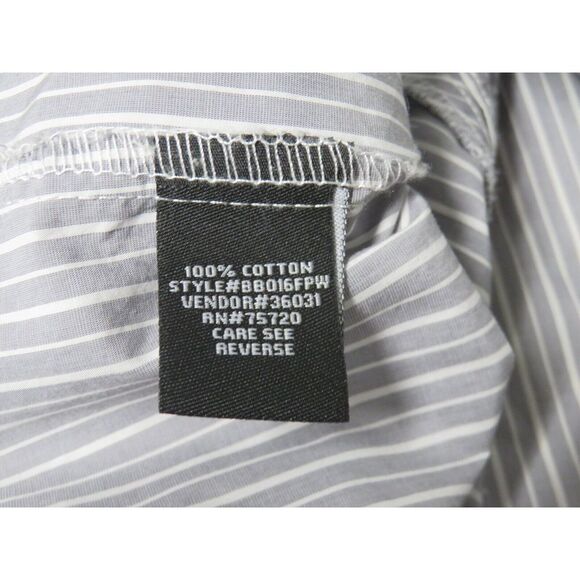 Mens Buckle BKE Black Shirt Size XXL Athletic Fit Long Sleeve Button Front Gray - Picture 5 of 7